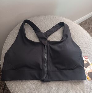 NEW Avia Zip Front Sports Bra Sz M
